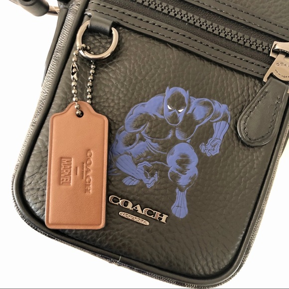 Coach Marvel Black Panther Crossbody Flight Bag - Picture 2 of 10